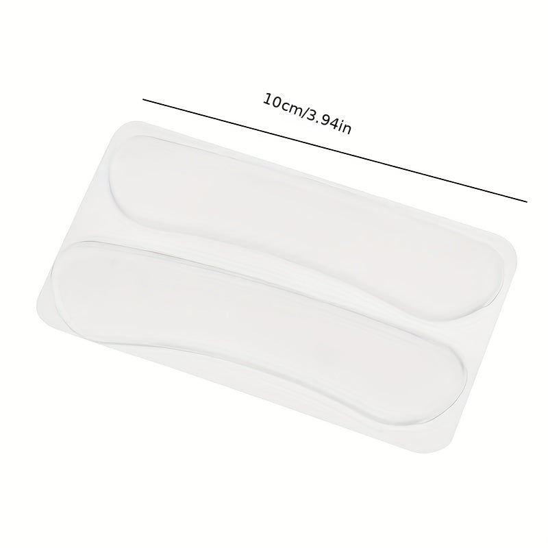 1 Pair Transparent Soft Silicone Heel Protector Foot Care Insole