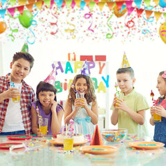 24pcs Reusable Ice Cream Straws Party Favors with 2pcs Brush