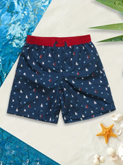 Boys Teen Cartoon Swim Trunk for Summer Beach Holiday