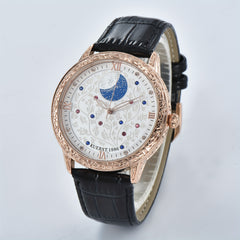 KUERST Youth Automatic Watch + Belt 3D Carved Wristwatch