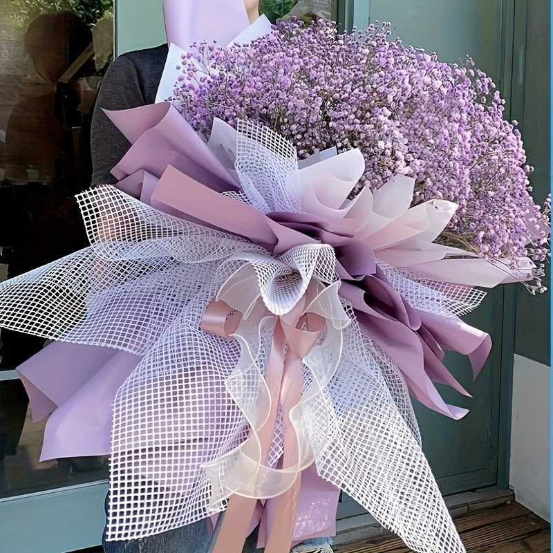 57 Meter Square Mesh Hollow Flower Wrapping Paper Bouquet Wrapping Paper