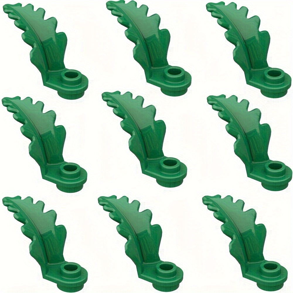 9pcs Garden Building Blocks Set DIY Leaves Twigs Grass for Farm Scene Play