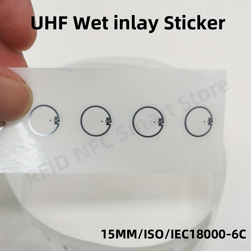 10pcs RFID UHF Tags Long Range Sticker Wet Inlay 860-960mhz