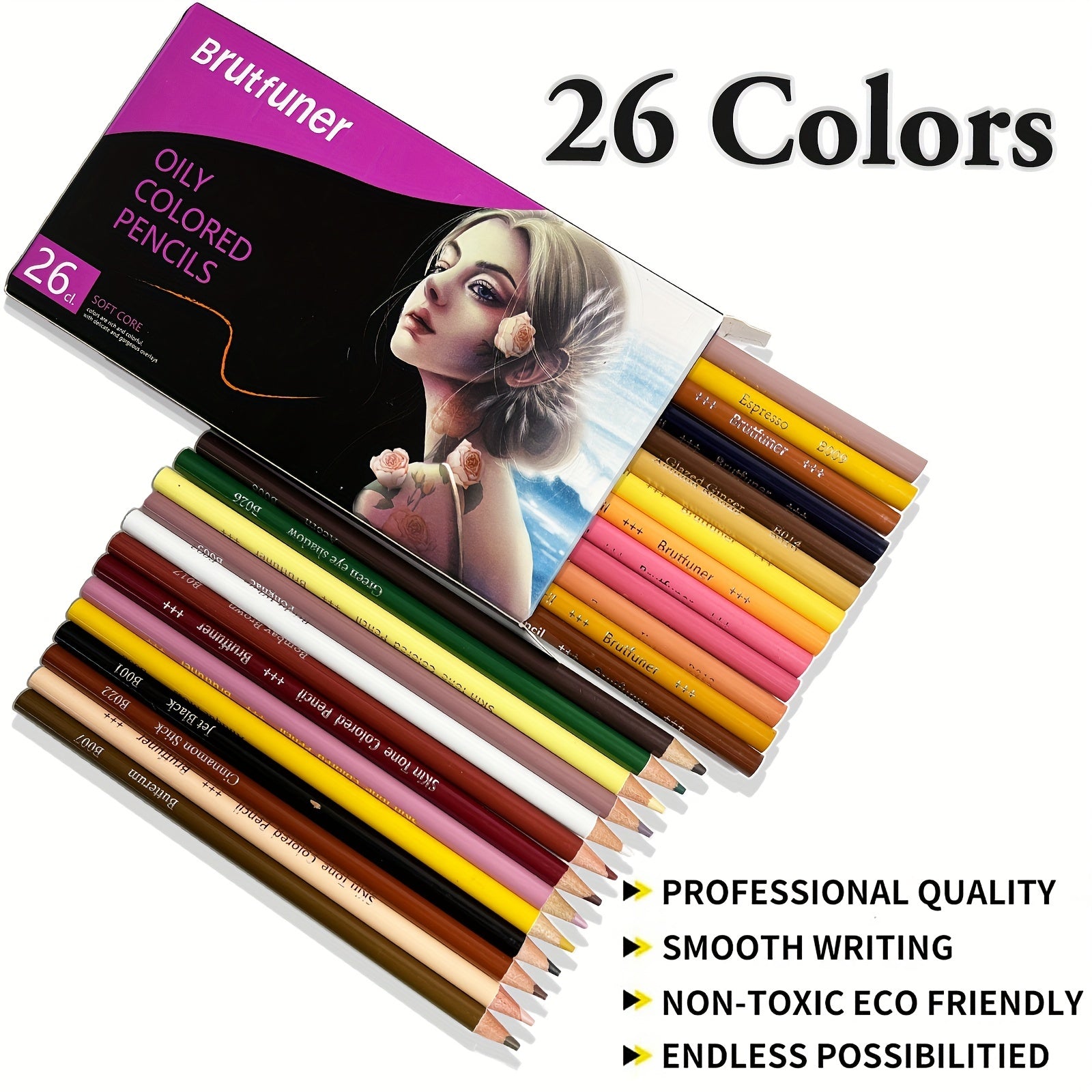 Professional Charcoal Pencils Set for Skin Tone Colored Sketching