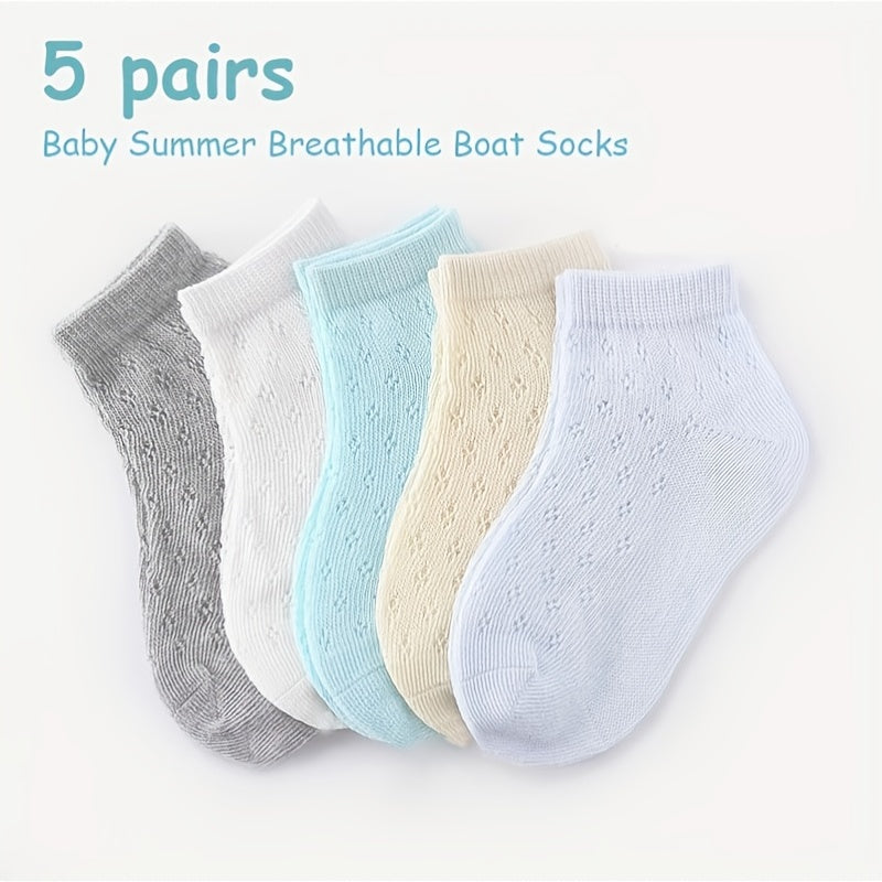 Cotton Thin Ankle Socks for Baby Boys Girls 0-4 Years Old