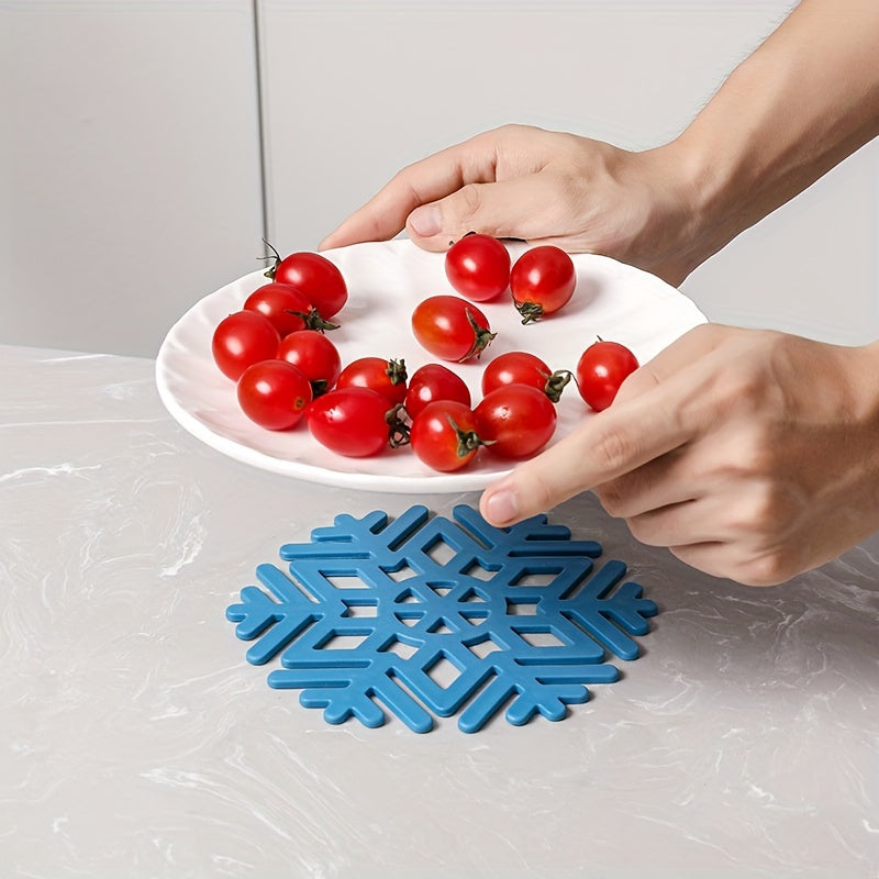 Geometric Snowflake Silicone Table Mats Heat Insulation Mats