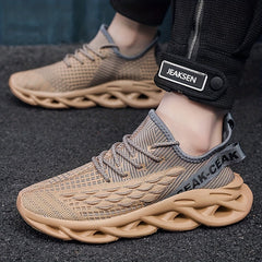 Men's Lightweight Lace Up Casual Shoes Breathable Comfortable Sneakers