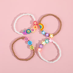 Kids Cute Fruit Smiling Face Soft Bracelet
