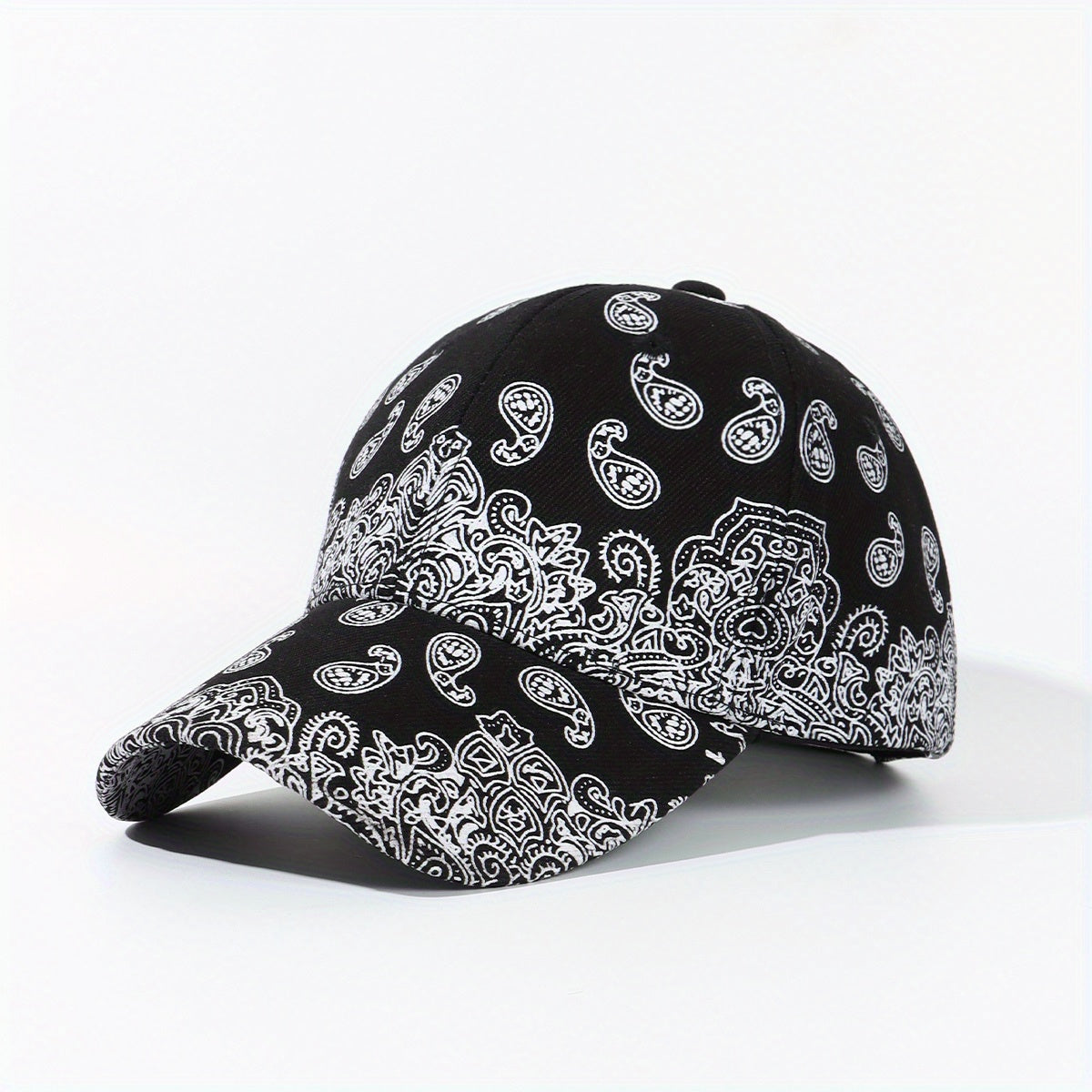 Y2K Hip Hop Paisley Print Baseball Cap Unisex Dad Hat
