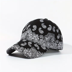 Y2K Hip Hop Paisley Print Baseball Cap Unisex Dad Hat