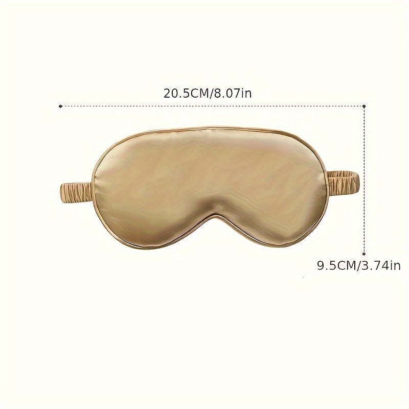 3pcs Set Soft Blackout Eye Mask With Bag & Earplugs