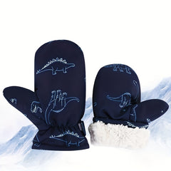 Kids Winter Skiing Gloves Coldproof Thickened Autumn Gloves