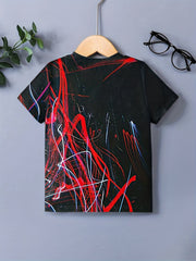 Kids' 3D Patterned T-Shirts for Summer Outings