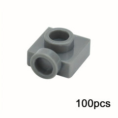 100pcs Thin 1x1 Plate Side Knobs Building Blocks DIY Inspiration