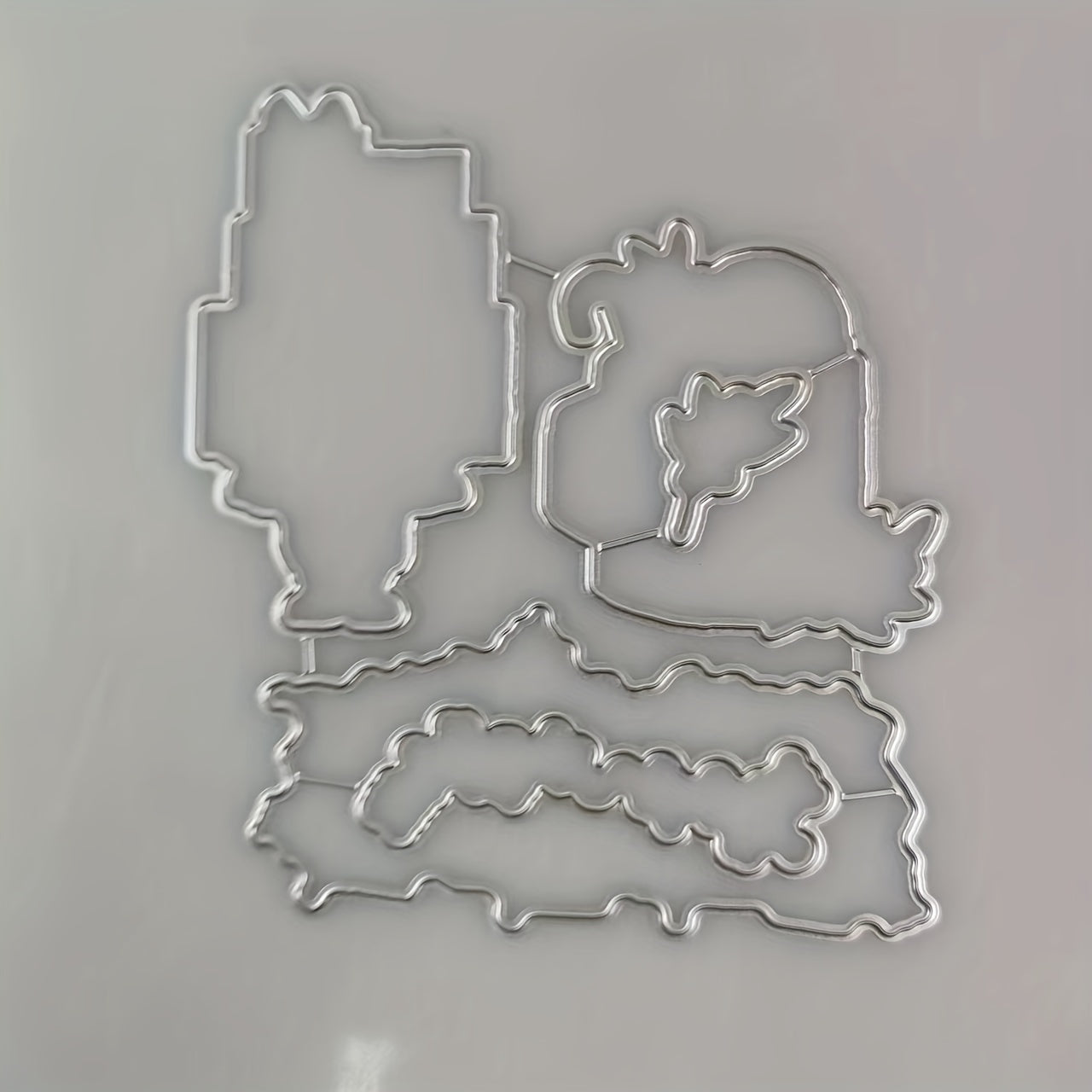 Christmas Santa Claus Metal Cutting Dies And Stamps Set