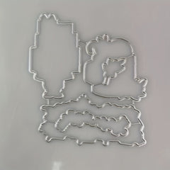 Christmas Santa Claus Metal Cutting Dies And Stamps Set