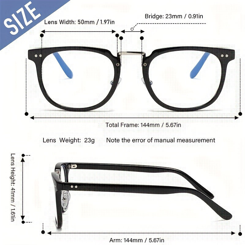 Men's Anti Light Reading Glasses Business Casual Eyeglasses