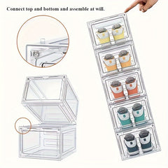 1pc Plastic Shoes Box Transparent Dustproof Shoes Box Men Women Shoes Cabinet