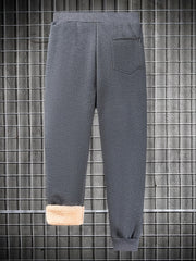 Men's Winter Active Sherpa Lined Sweatpants Fleece Jogger Pants