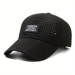 Mesh Breathable Sports Baseball Cap Unisex Thin Quick Drying Dad Hats Adjustable