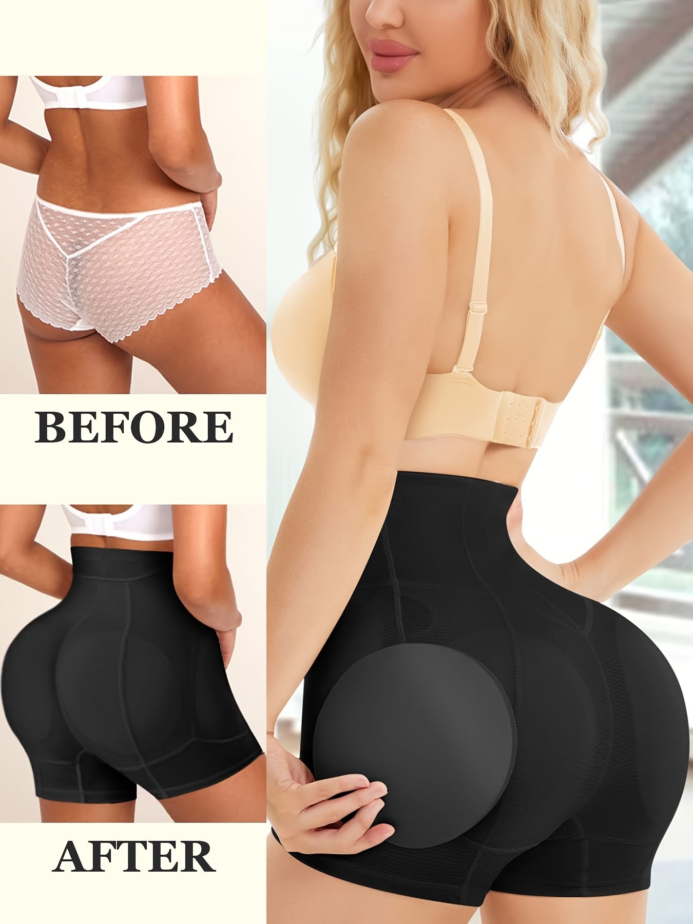 Tummy Control Butt Lifting Padded Shorts Women's Underwear