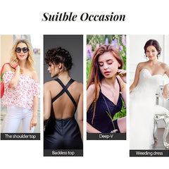 Wing Shape Push Up Bra For Strapless Dresses