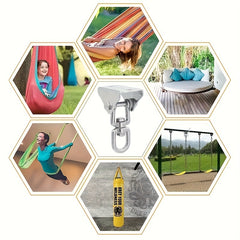 Stainless Steel Swing Hanger Hook Rotate High Strength Porch Patio Playground Eq