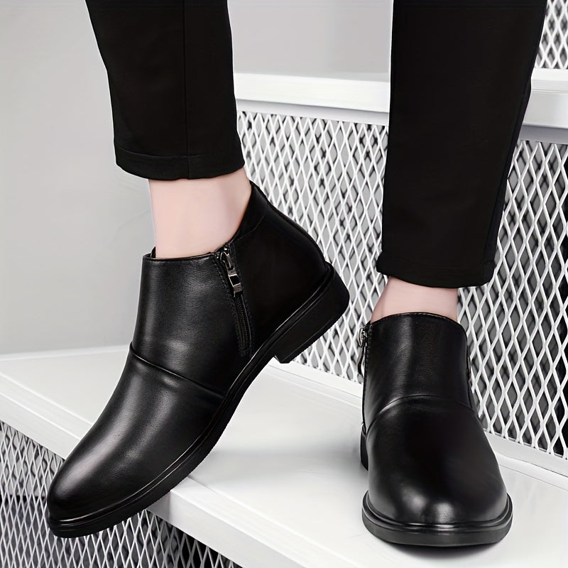 Men's Monk Strap Ankle Top Boots Wear resistant Non Slip Outdoor Casual Boots