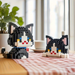 Mini Cat Collection DIY Block Animal Series for Desk Decor & Holiday Gifts