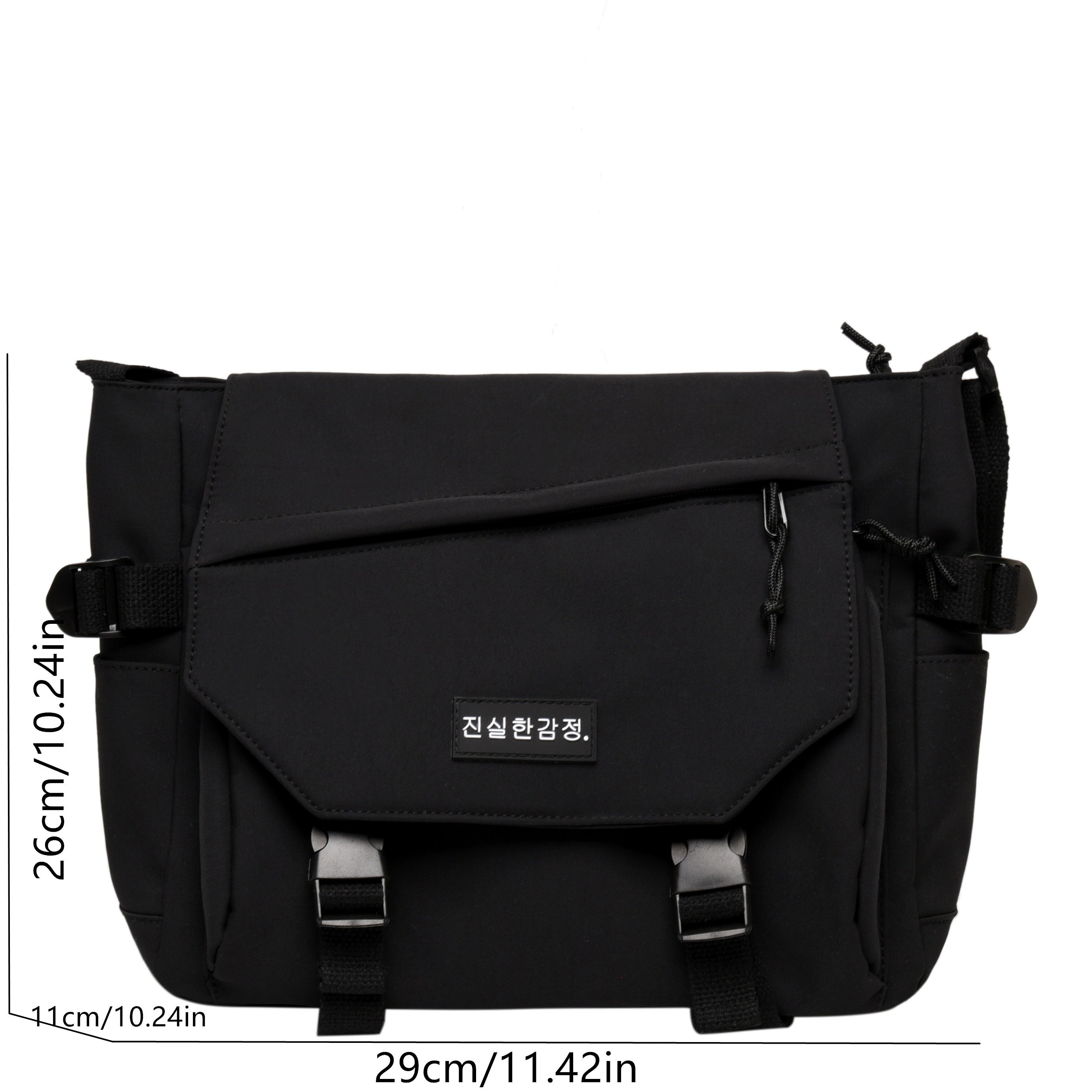 Minimalist Casual Messenger Shoulder Bag Solid Flap Bag