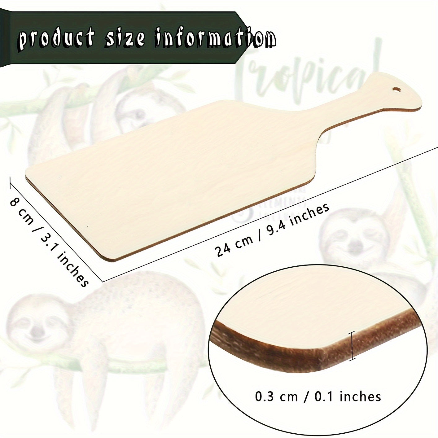 Mini Wooden Cutting Board With Handle Kitchen Serving Cooking DIY Home Decor