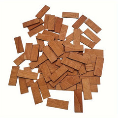 50 Pcs Wooden Flooring Tiles 1:12 Scale Model Accessory for Dollhouse Decoration