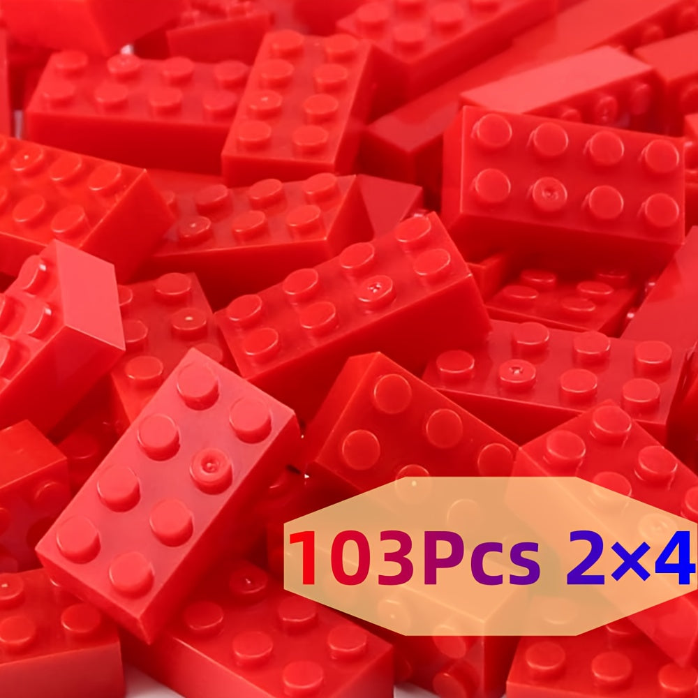 DIY Interlocking Bricks 103pcs Classic 2x4 Building Blocks Set