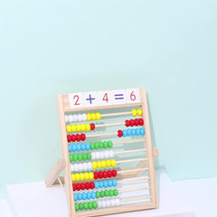 Wooden Computing Frame with Numbered Pegs
