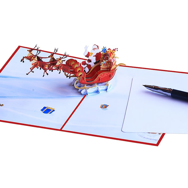 3D Printing Flying Deer Car Christmas Holiday Greeting Card