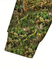 Boy's 3D Green Tractor Hoodie & Pants Set For Fall Winter