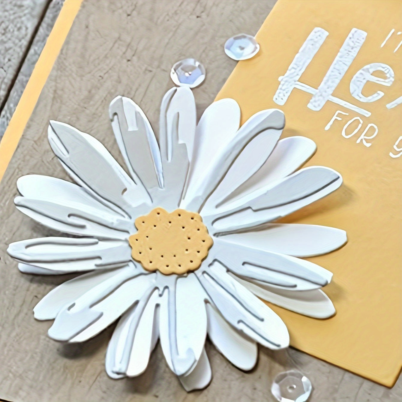 Little Daisy Envelope Greeting Card Frame Cutting Die