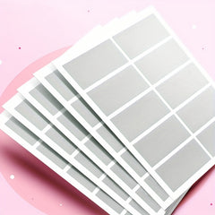 5pcs Scratch Card Stickers DIY Small Cards Self Adhesive Labels