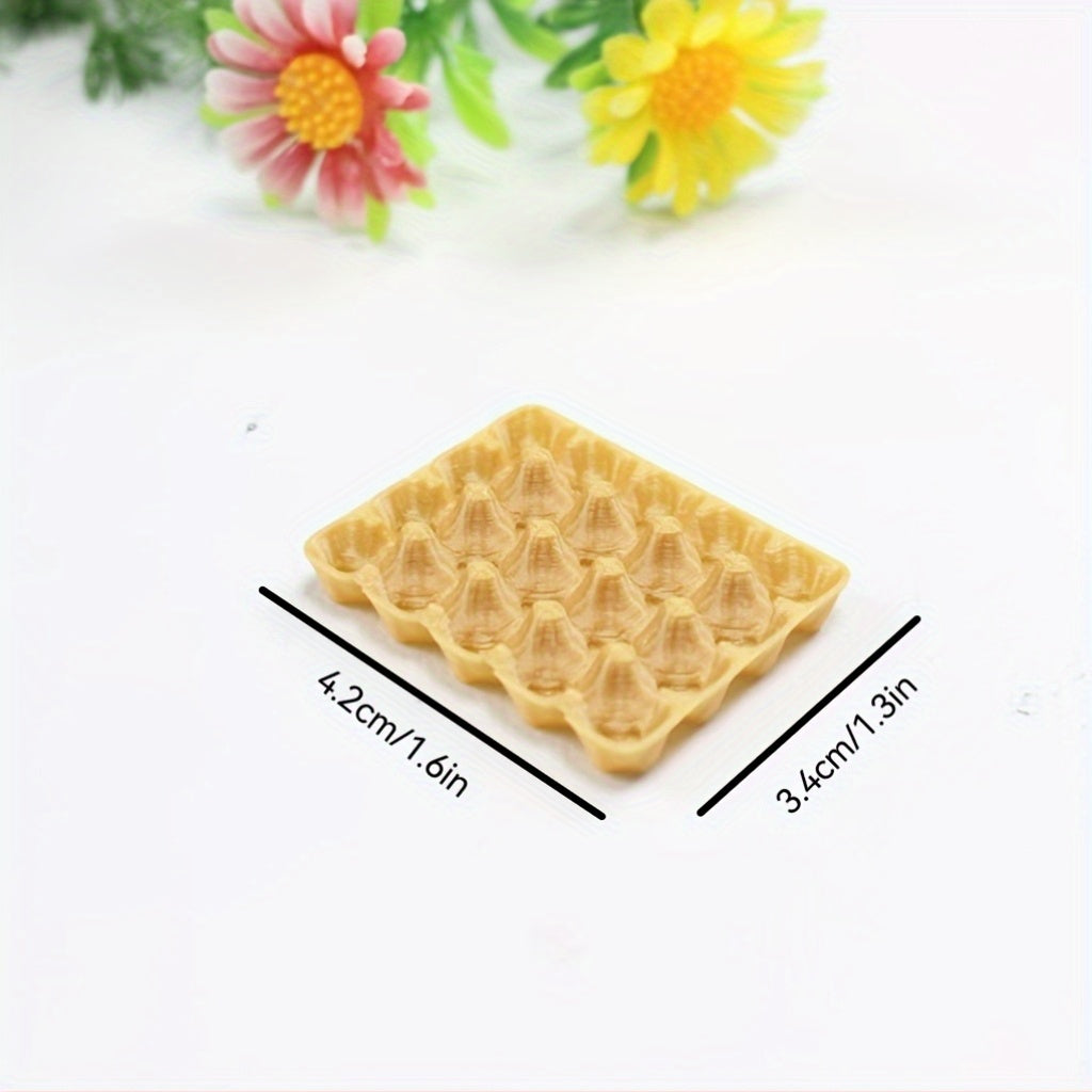 Mini Egg Tray Dollhouse Decoration Set Halloween Christmas Gift