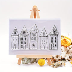 House Background Transparent Silicone Stamp