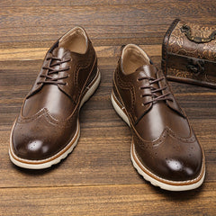 Men's Brogue Low Top Dress Shoes Non Slip Formal Shoes