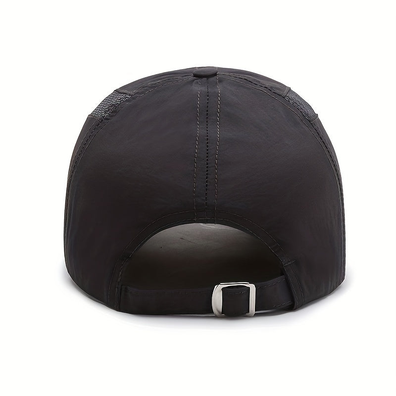 Men's Breathable Mesh Baseball Cap Snapback Sport Dad Fishing Hat