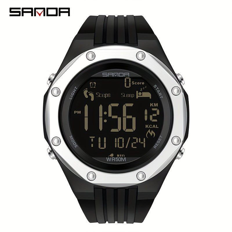 Sanda Boy's Calorie Steps Metal Waterproof Watch