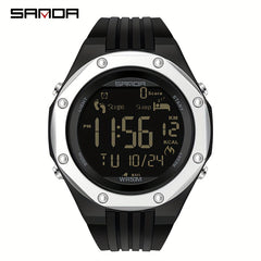 Sanda Boy's Calorie Steps Metal Waterproof Watch
