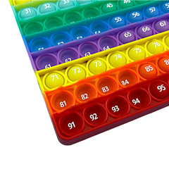 100 Numbers Counting Math Learning Toys Rainbow Push Bubble Educational Toys