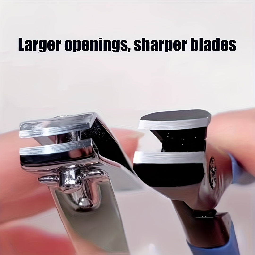 Stainless Steel Nail Clippers with Anti Splash Cover for Thick Nails