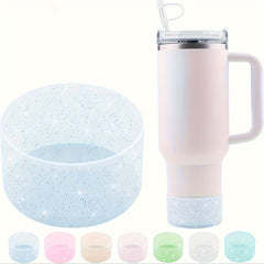 Glitter Silicone Cup Base Cover Protective Sleeve
