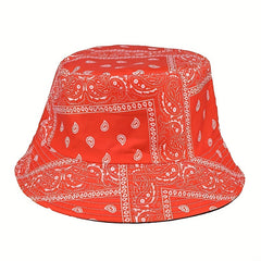 Men's Outdoor Bandana Pattern Bucket Hat