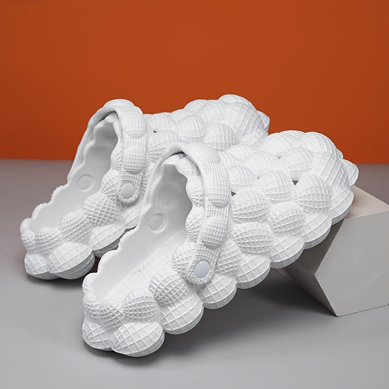 Men's Massage Bubble Slides Non-Slip Spa Slippers