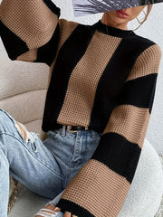 Colorblock Round Neck Jumper